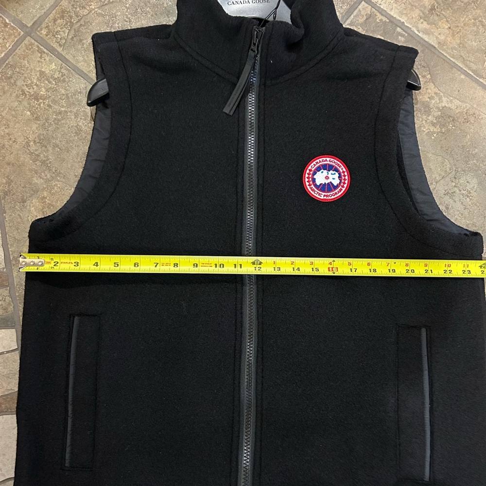 Men's Canada, goose MERSEY black fleece vest size XL.  NWT. - Picture 5 of 9